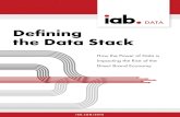 Defining the Data Stack - Interactive Advertising Bureau Your data stack will likely be composed of