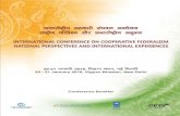 Contents ... 1 Cooperative Federalism: National Perspectives and International Experience Conference