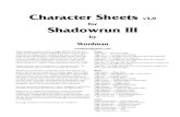 Character Sheets v3.0 for Shadowrun III - DivNull 2015-07-21آ  Character Sheets v3.0 for Shadowrun III