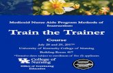 Medicaid Nurse Aide Program Methods of ... Medicaid Nurse Aide Program Methods of Instruction: Train