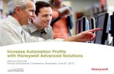 Increase Automation Profits with Honeywell Advanced So Increase Automation Profits with Honeywell Advanced
