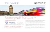 Contactless EMV thrives in London public transport Contactless EMV thrives in London public transport