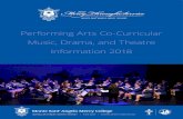 Performing Arts Co-Curricular Music, Drama, and Theatre ... and four part arrangements of popular songs,