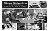 Class Schedule - Briar Cliff University 2013-04-03¢  Class Schedule Fall Semester Aug. 26 ¢â‚¬â€œ Dec. 6,