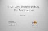 FHA-HAMP Updates and GSE Flex Modifi ... FHA-HAMP Updates and GSE Flex Modifications April 12, 2017