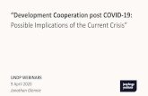 Development ooperation post OVID -19 COVID19... Jonathan Glennie Development ooperation post OVID-19: