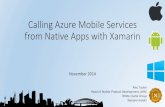 Calling Azure Mobile Services from Native Apps with Meetup 26-Nov-14.pdfآ  Calling Azure Mobile Services