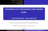 Introduction on to Generalized Linear Models (GLM) linear model with R. Generalized linear, mixed effect