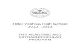 Hillel Yeshiva High Curriculum 2012-201آ  Web view Hillel Yeshiva High School is committed to excellence