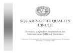 SQUARING THE QUALITY CIRCLE - United SQUARING THE QUALITY CIRCLE Towards a Quality Framework for International