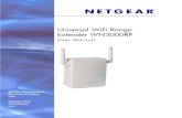 Universal WiFi Range Extender WN3000RP Universal WiFi Range Extender WN3000RP Connect a PC to the Extender