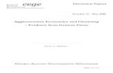 Agglomeration Economies and Clustering â€“ Evidence from ... cege/Diskussionspapiere/72.pdfآ  Agglomeration