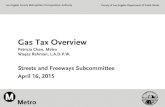 Gas Tax Overview - Federal Excise Tax $0.184 State Excise Tax $0.360 State Sales Tax (2.25%) $0.065