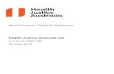 Health Justice Australia Ltd Melbourne VIC 3008 Correspondence to: GPO Box 4736 Melbourne Victoria 3001
