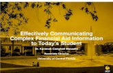 Effectively Communicating Complex Financial Aid ... Effectively Communicating Complex Financial Aid