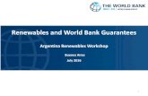 Renewables and World Bank Guarantees - LUFT ... Renewables and World Bank Guarantees Argentina Renewables