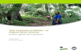 The Context of REDD+ in Papua New Guinea ... 4.3 Consultation processes and multiâ€‘stakeholder forums