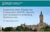 Supporting Older People into Employment (SOPIE): Barriers ... Employment (SOPIE): Barriers and Facilitators