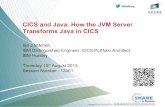 CICS and Java: How the JVM Server Transforms Java in CICS JVM LE enclave JVM thread JVMPool Architecture