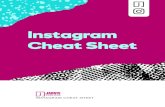 INSTAGRAM CHEAT SHEET - a business account allows you to: â€¢ Measure and track insights. â€¢ Add a