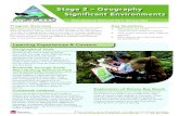 Stage 2 â€“ Geography Significant Environments Stage 2 â€“ Geography Significant Environments Geographical