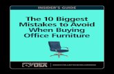 Office Furniture 10 Biggest Mistakes - Bumbarger' Office Furniture Buying Guide Guide.pdfآ  Ergonomic