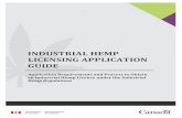 Industrial hemp licencing application guide cultivation licence Sell industrial hemp . Seed (pedigreed
