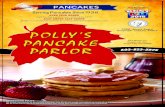 Serving Pancakes Since 1938 - Polly's Pancake Parlor POTATO PANCAKES 6 oz of grilled Maine potato pancakes