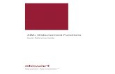 AIM+ Disbursement Functions - Stewart Disbursement section of the disbursement worksheet. When you group