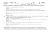 HUB Subcontracting Plan (HSP) subcontracting opportunity they (the subcontractor) will perform, the
