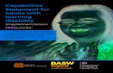 Capabilities Statement for adults with learning disability of adults with learning disabilities. The