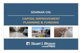 CAPITAL IMPROVEMENT PLANNING & FUNDING CIP Funding for Capital Projects Infrastructure â€“â€“ Green