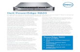 Dell PowerEdge R820 - PowerEdge servers. Dell PowerEdge R820 PowerEdge R820 â€¢ Up to 48 DIMMs â€¢ PCIe