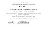 Central California Interclub Association 2019 CCIA 2019 CCIA COMPETITION JUNE 21-23, 2019 GENERAL RULES