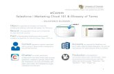 eComm Salesforce 101 - cu.edu Salesforce | Marketing Cloud 101 & Glossary of Terms -- SALESFORCE GLOSSARY
