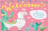 Llama Party Welcome Sign 8x10 - W e l c ثœ e! A whole llama fun! Title: Llama Party Welcome Sign 8x10
