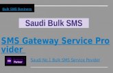 Bulk SMS Business | Saudi Bulk SMS Gateway Service provider