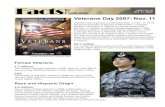 Facts for Features: Veterans Day 2007: Nov. 11 Veterans Day 2007: Nov. 11 Veterans Day originated as