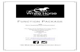 FUNCTION PACKAGE - Whitehorse Functions with the dance floor and 300 without the dance floor. It is