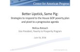 Better Lipstick, Same Pig ... in 4 eligible people receive help through already under-funded programs