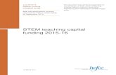 STEM teaching capital funding 2015-16 capital funding for science, technology, engineering and mathematics