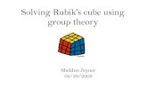 Solving Rubik's Cube Using Group Theory