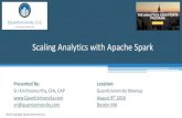 Scaling Analytics with Apache Spark