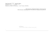 WAP Wireless Datagram Protocol