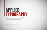 Applied Typography