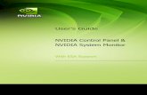 NVIDIA Control Panel and System Monitor With ESA User Guide