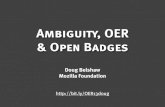 Ambiguity, OER & Open Badges
