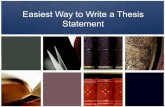 Writing theis statements