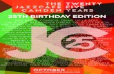 The Jazz Cafe Brochure - Special Birthday Edition - October 2015