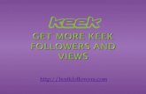 Get 100 keek followers instantly